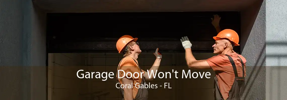 Garage Door Won't Move Coral Gables - FL